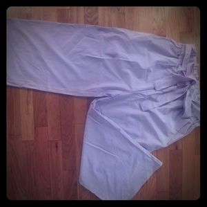 Lilac Paper Bag Wide Leg Cropped Pant